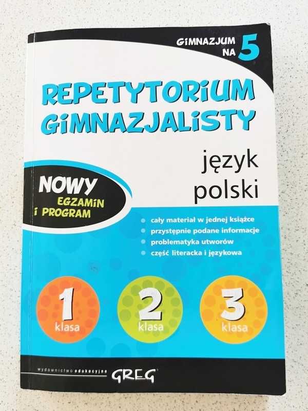 Repetytorium z języka polskiego ósmoklasisty wydawnictwo Greg