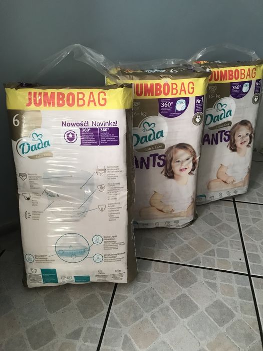 Duuuże Jumbo Pantsy Dada rozmiar 6,szybka wysyłka!