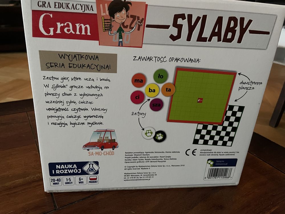 Gram Sylaby - gra edukacyjna Zielona Sowa Sylaby