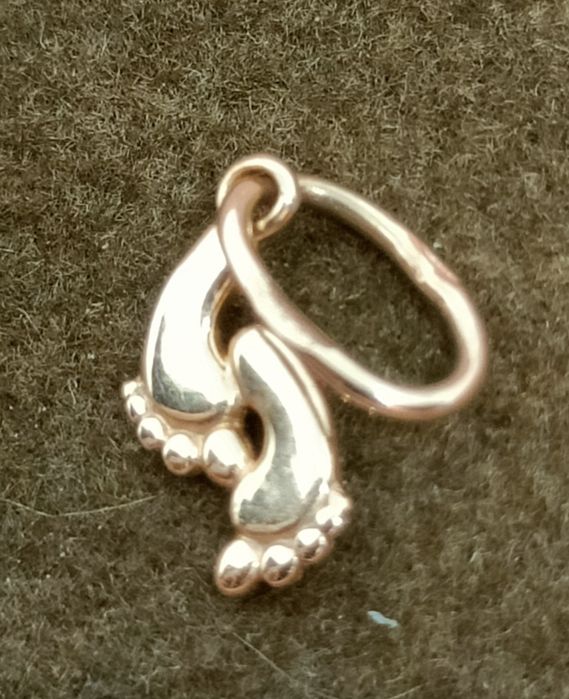 Złote stópki :) próba 585 waga 0.31g