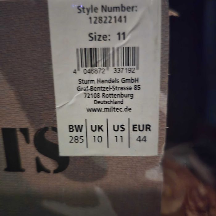 Черевики Mil-Tec Teesar Tactical One Zip MultiCam — розмір 44