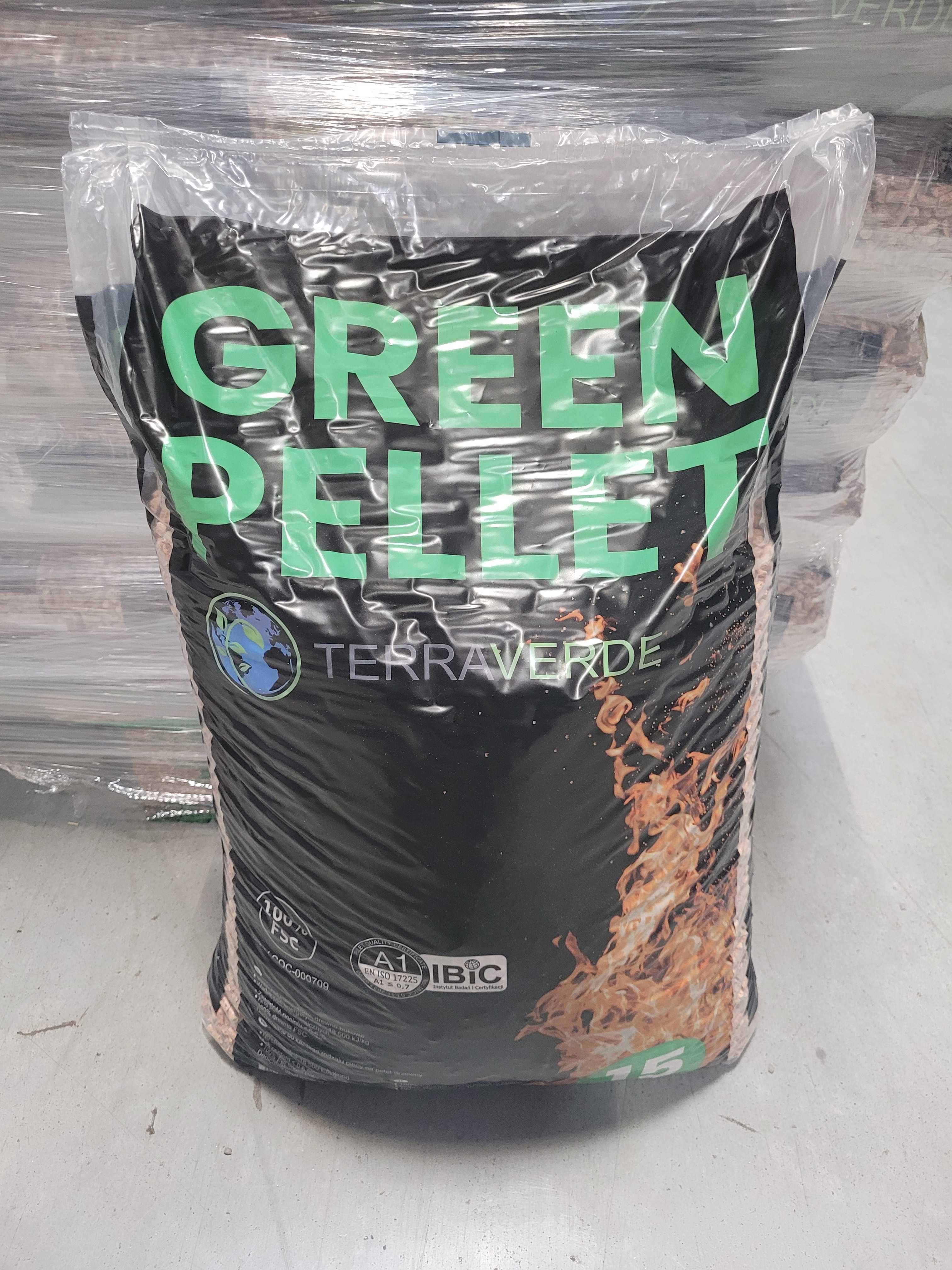 Pellet 100% bukowy A1 Paleta 975 kg - dostawa w cenie