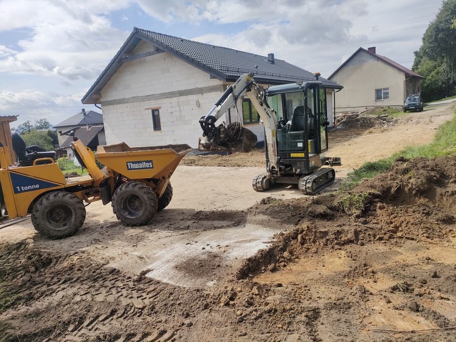 *wynajem*uslugi*minikoparka*miniladowarka*wozidlo*rębak*Zagęszczarki*