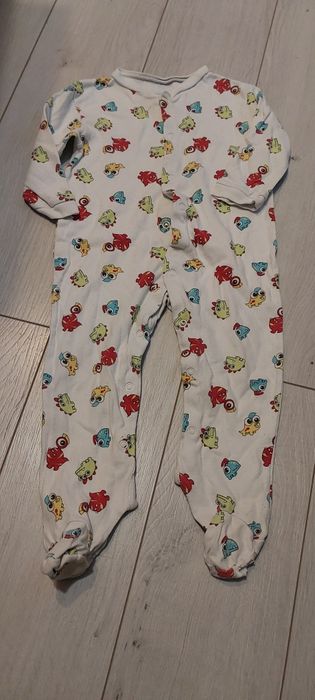 Pajacyk niemowlęcy 74 80 pajac do spania dla chłopca 6-12m