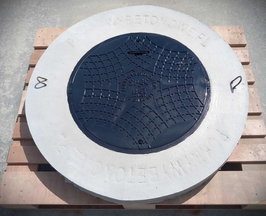 Najazdowa Pokrywa Betonowa do 5 ton 105/120/140cmWŁAZ zamykany Wysyłka