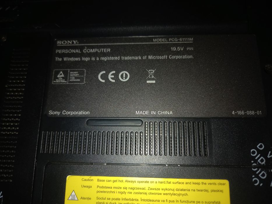 Sony vario pcg 61111m sprawny