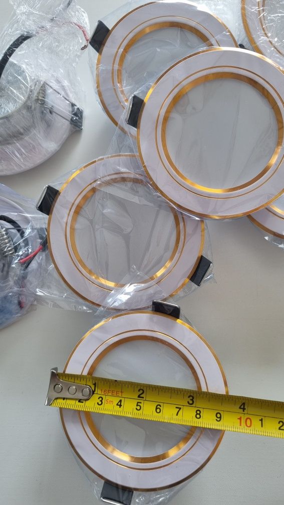 Conjunto de 10 holofotes luzes LED