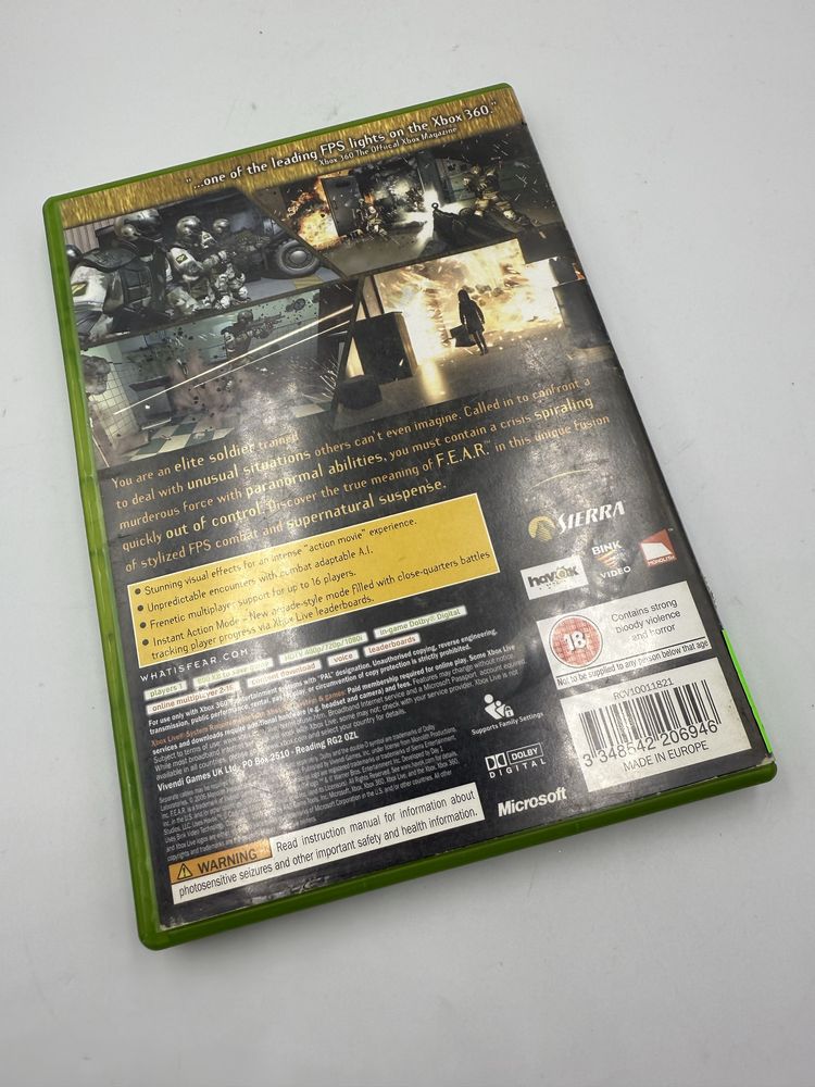 Gra Konsola Xbox 360 - FEAR, bdb stan, unikat