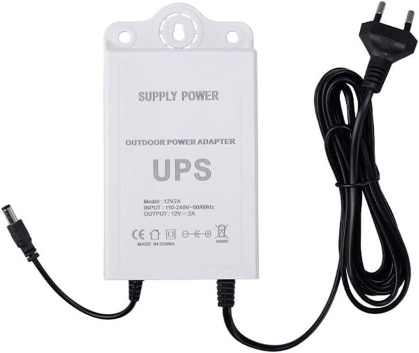 Блок живлення Wi-Fi роутера модема і камери GPON 12V 2A мініUPS Білий