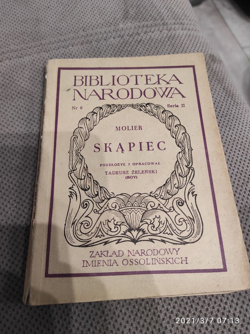 Biblioteka Narodowa Molier Skąpiec