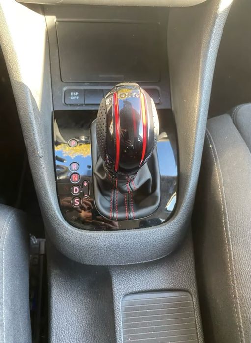 Ручка акпп з чохлом Jetta 6 / Golf 5-6 / Piano black / CARBON GTI GLI