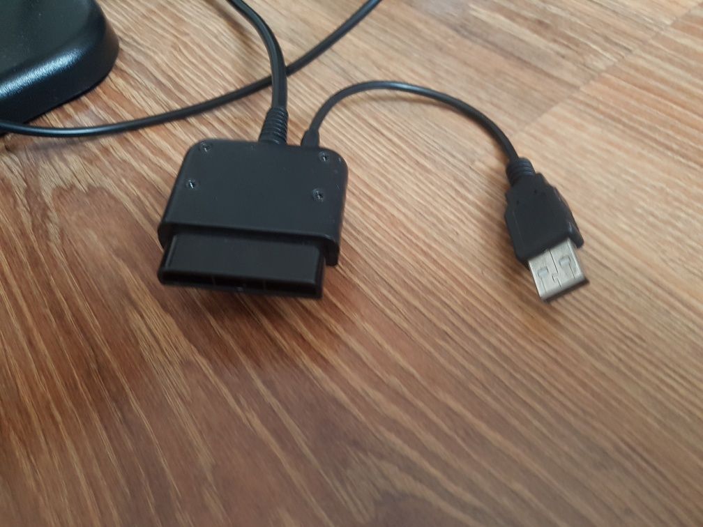 Kierownica drifter Media Tech pedały łopatki PS2 USB