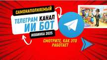 Автоматизация Телеграм каналов Авто наполнение, ИИ ТЕЛЕГРАМ БОТ