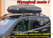 Box, belki, uchwyty rowerowe dachowy  Wypożyczę
