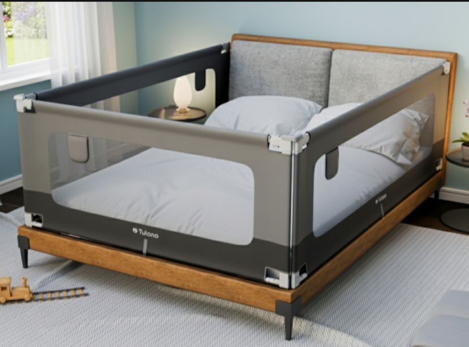 Barierka do łóżka ochronna bramka zabezpieczająca przed upadkiem 140x7