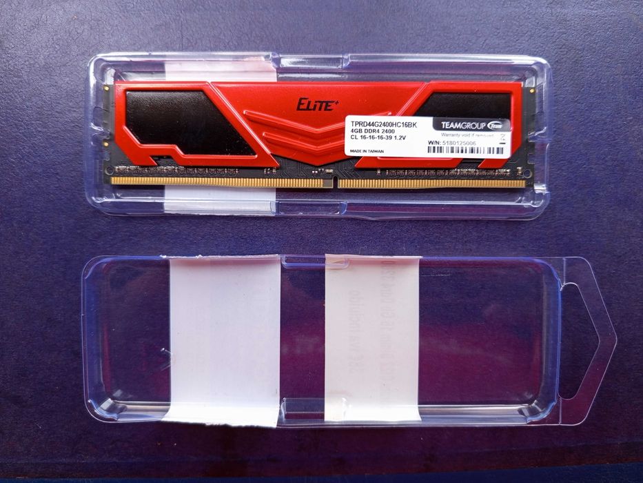 Memória RAM 4GB DDR4 2400 DIMM Teamgroup ELITE c/ caixa64171701813250122