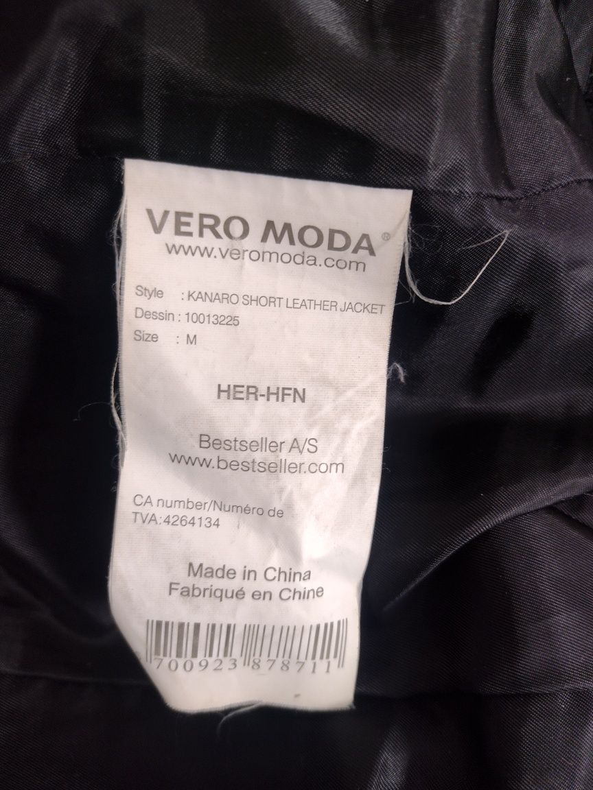 Kurtka skórzana lekko ocieplana ONLY
