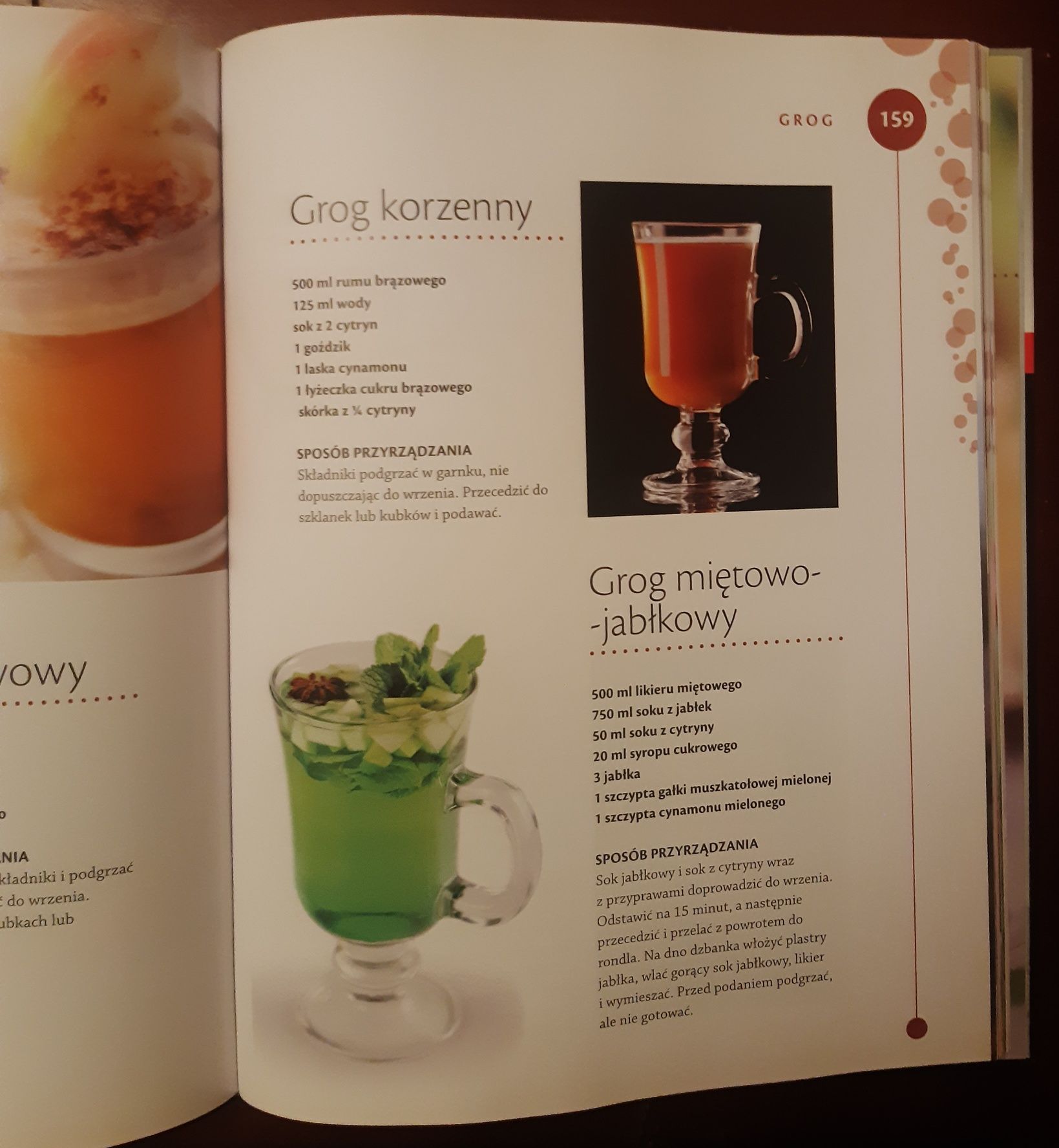 Książka z przepisami na drinki coctaile