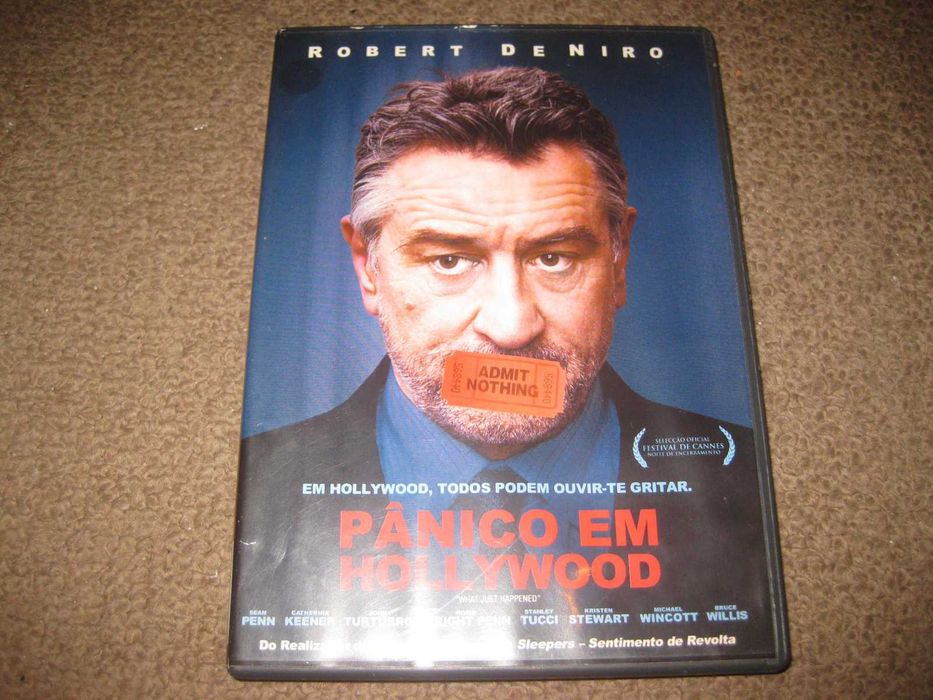DVD "Pânico em Hollywood" com Robert De Niro/Raro!