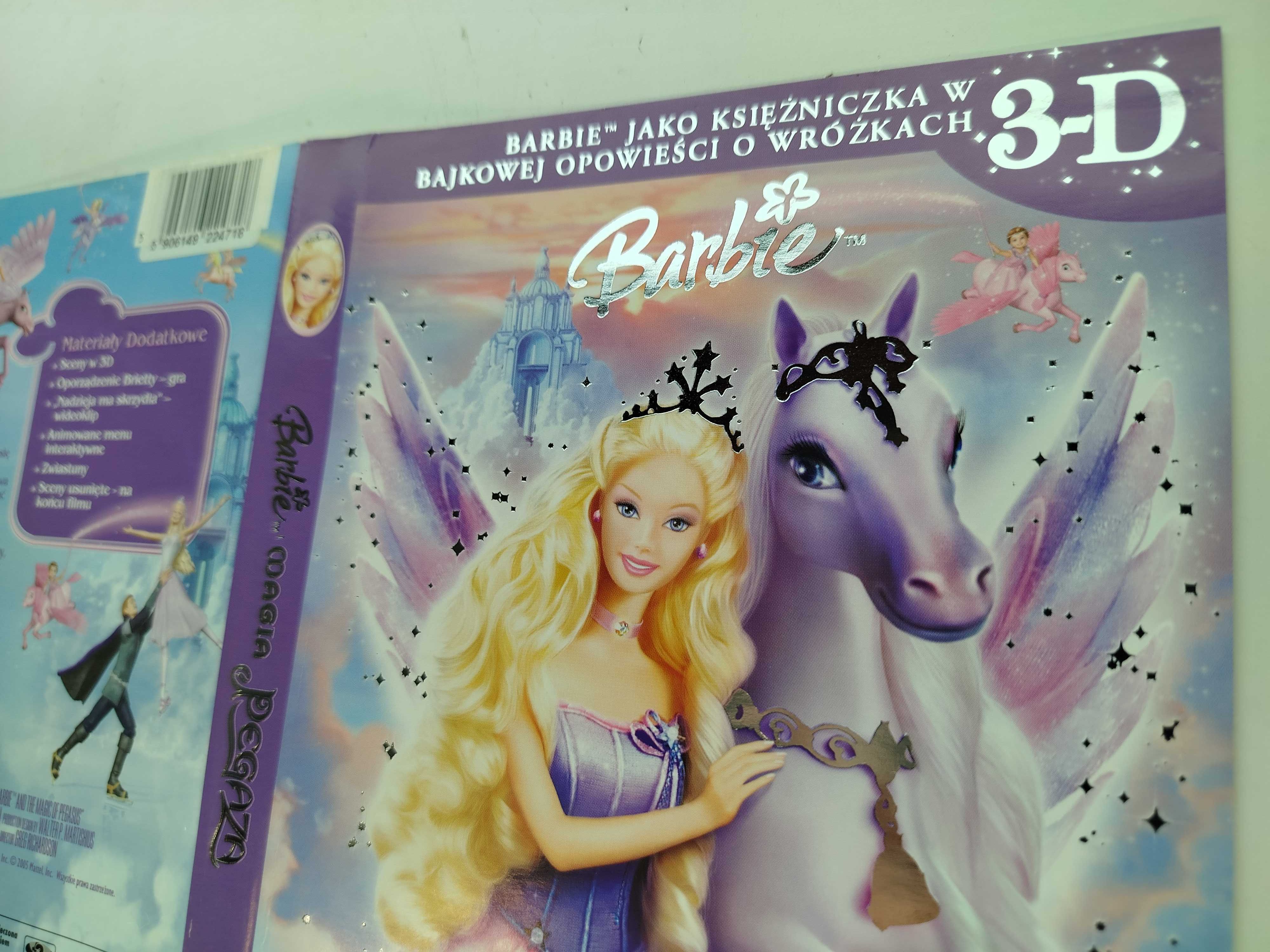 Barbie Magia Pegaza DVD 3D dla dzieci