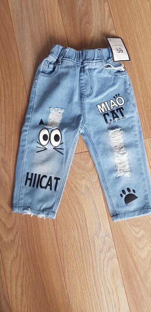 Spodnie miekki jeans nowe