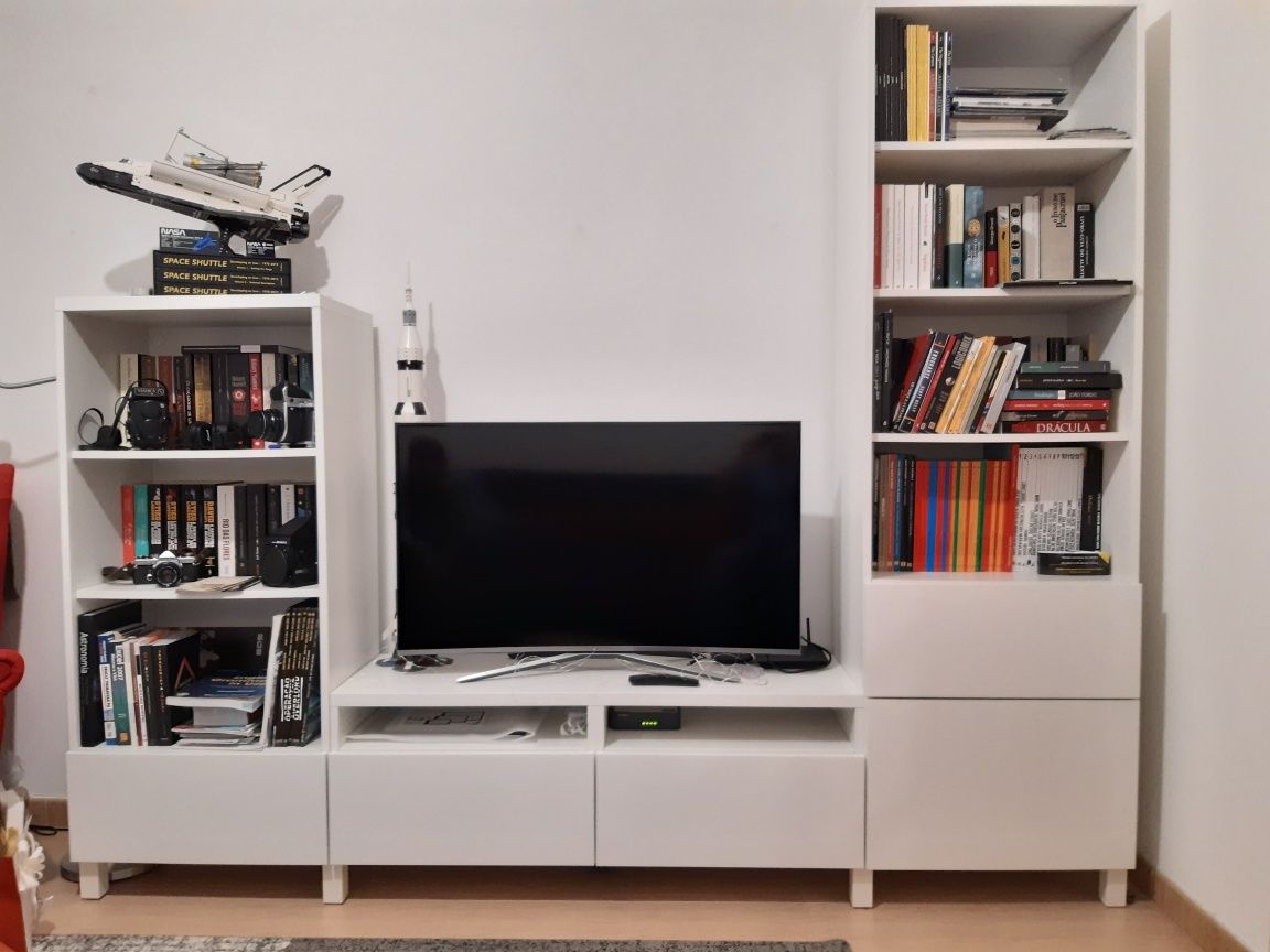 Conjunto estante/móvel tv para sala Bestä IKEA