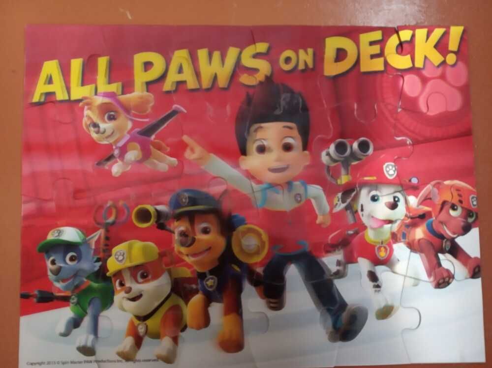 Пазли Щенячий патруль, що переливаються "All paws on deck"