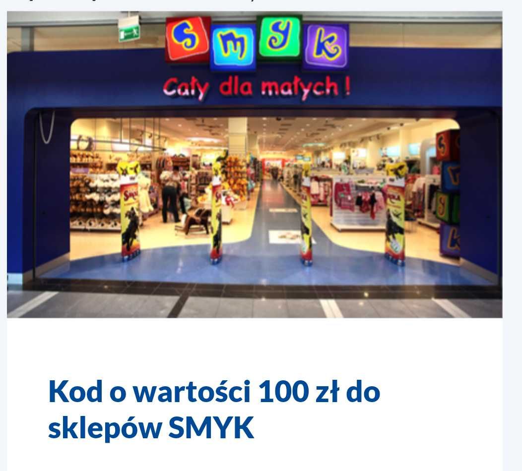 Voucher do Smyka 50 zł za 45 zł
