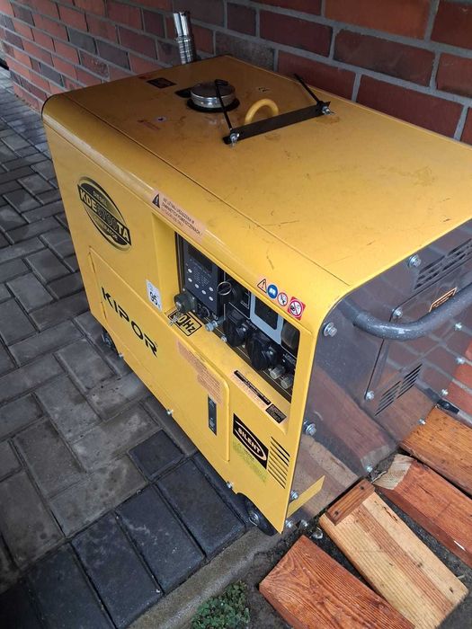 Agregat prądotwórczy Diesel Kipor KDE6700TA 5kW 230V jak NOWY
