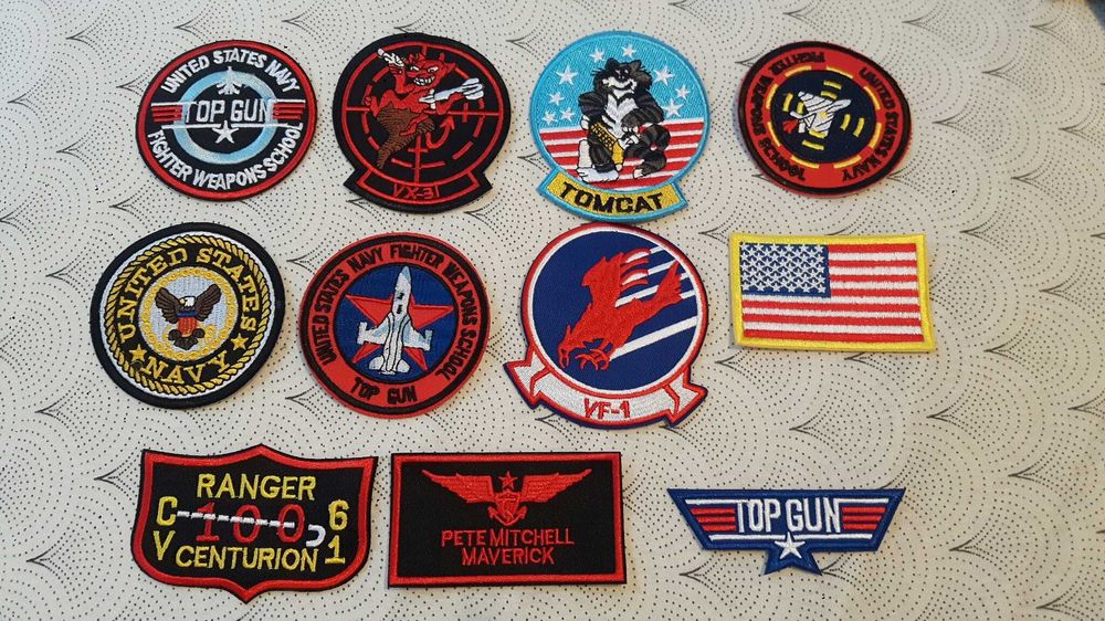 TOP GUN naszywka - 12 szt.