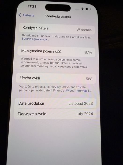 iPhone 15 Pro, Black Titanium, 128GB