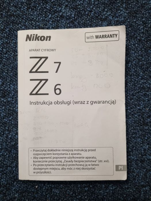 Instrukcja Nikon Z6