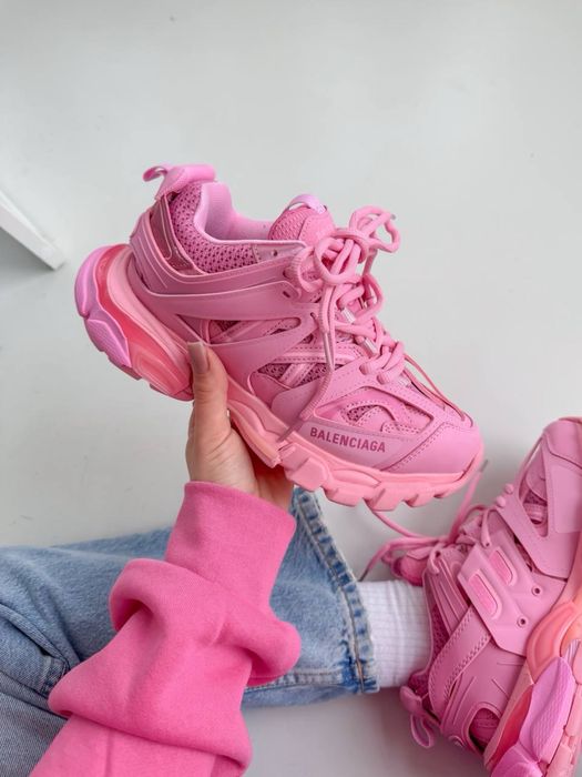ЖИВІ ФОТО‼️ Жіночі кросівки Balenciaga Track Pink балансіага рожеві