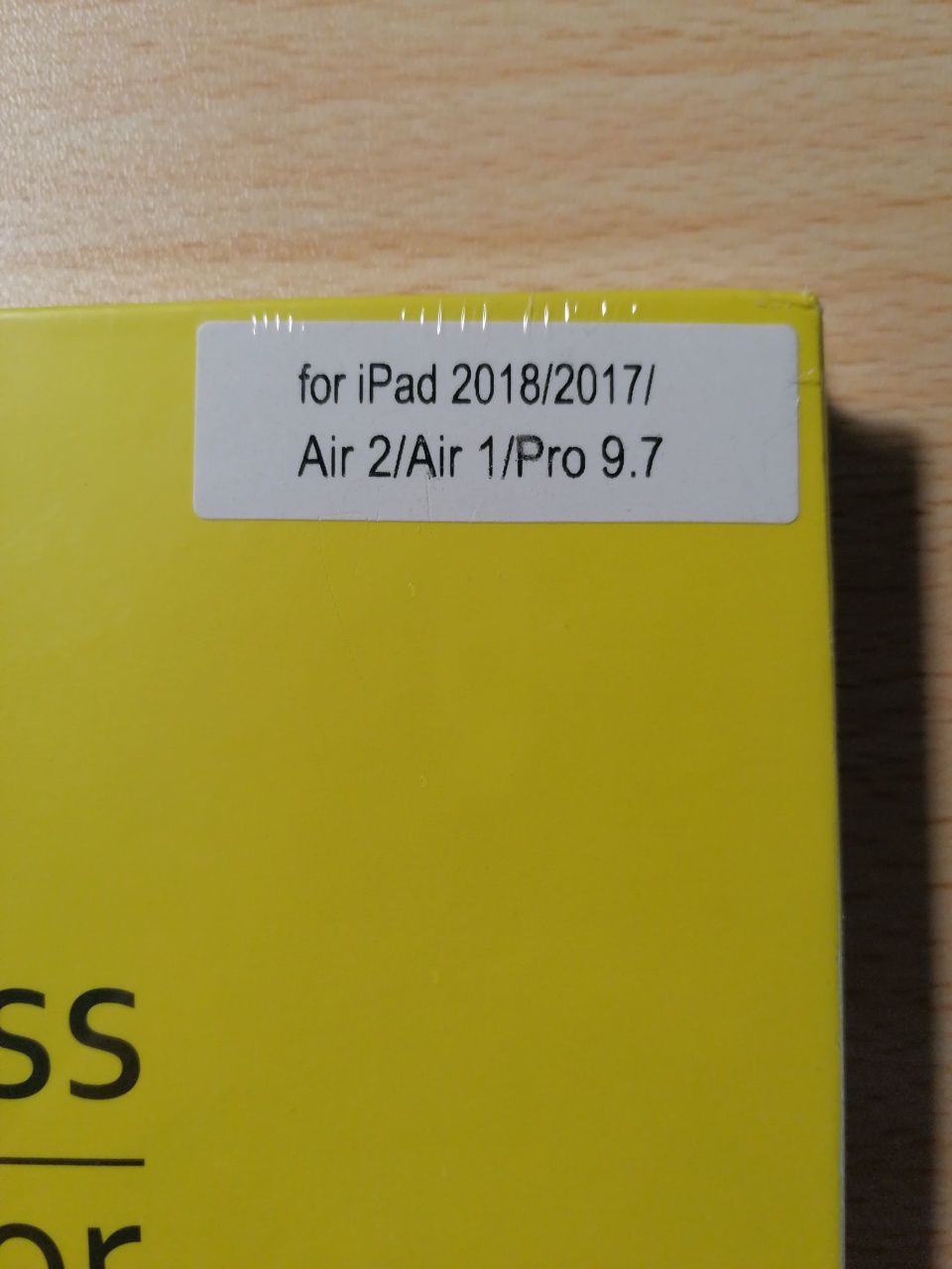 Película de vidro temperado p/iPad 2018/2017/Air 2/Air 1/Pro 9.7