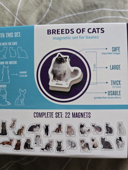 Набір магнітів Magdum Baby puzzle "Транспорт" котики в подарунок