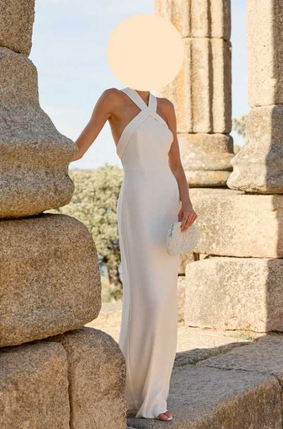 Lady Pipa maxi halter przyjęcie poprawiny przebranie ślub