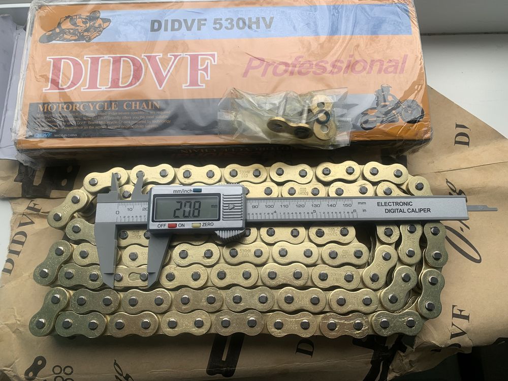 Продам цепь DIDVF 530HV с сальниками и 2 замками