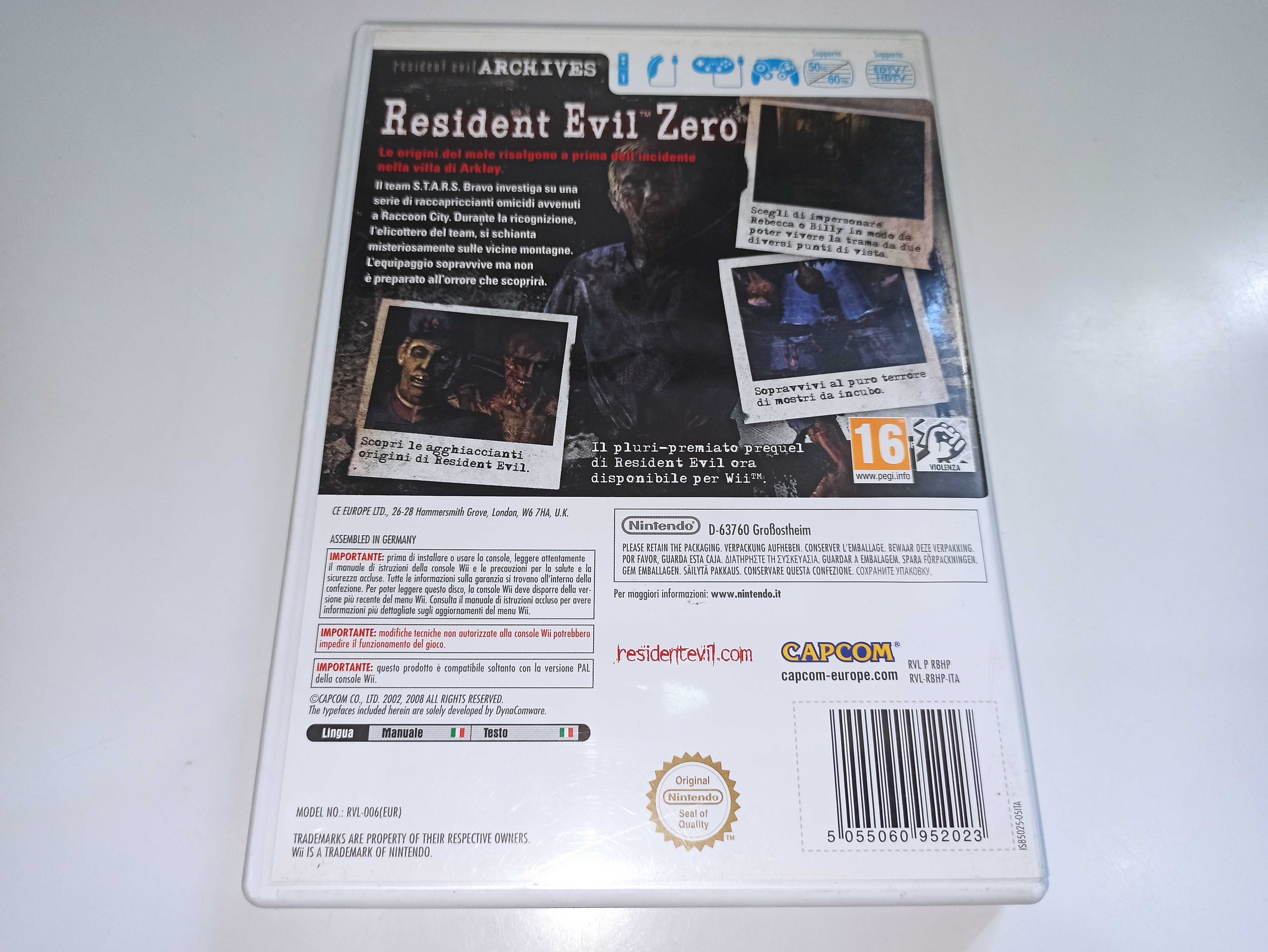 nintendo wii RESIDENT EVIL ZERO dla dorosłych mega unikat