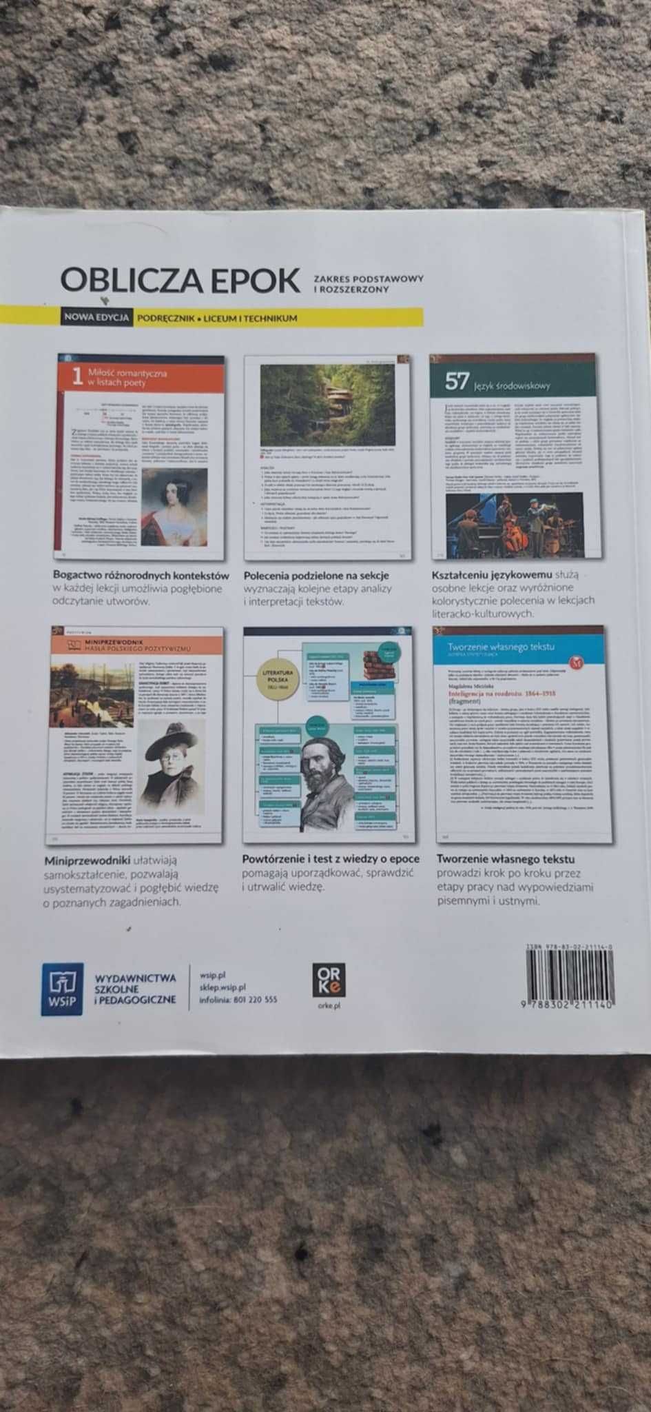 Podręcznik Oblicza Epok 2.2  język polski