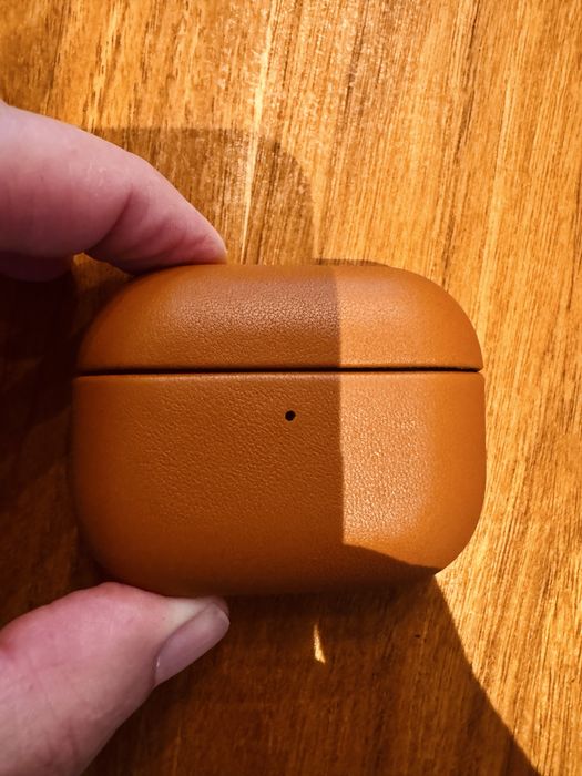 Case de proteção em couro para Airpods Pro 3 2025