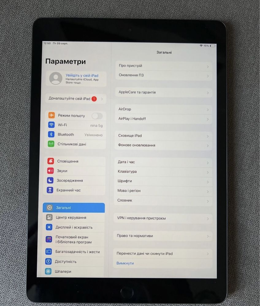 Apple ipad 8 Gen 256 Gb 10.2
