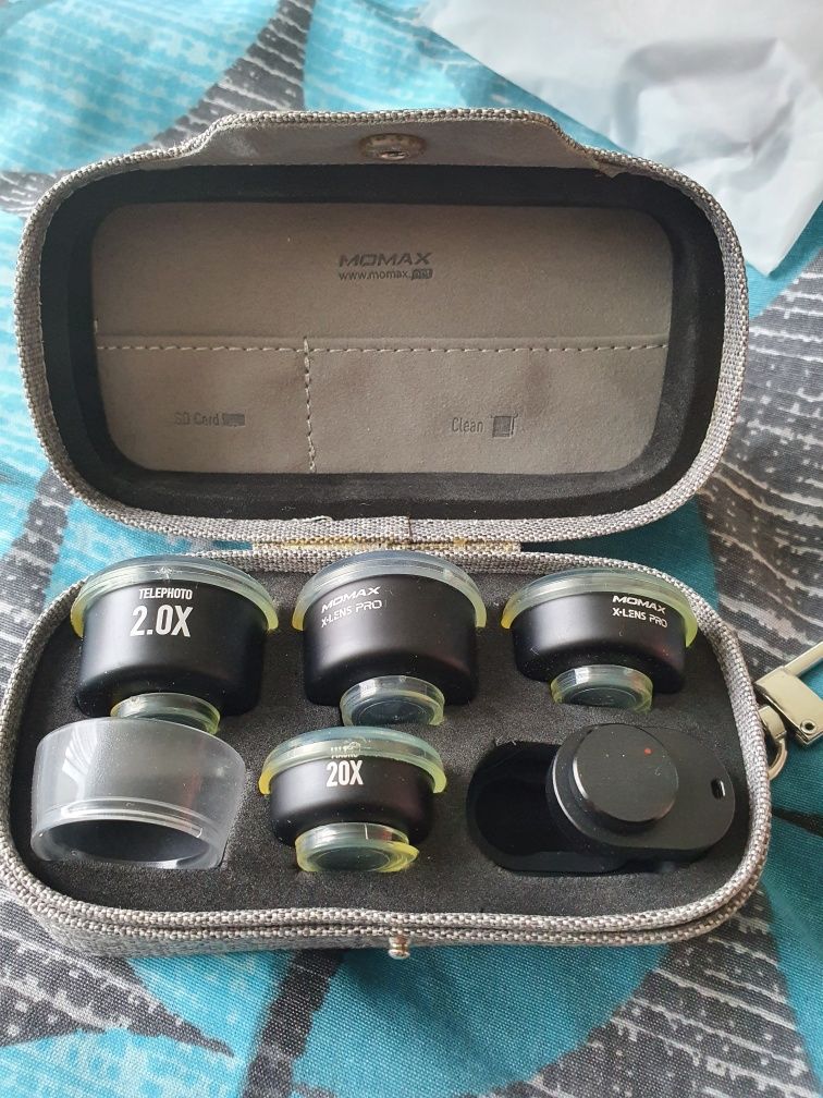 Линзы для смартфона Momax X-Lens Pro Set 4 in 1 Premium Lens Kit