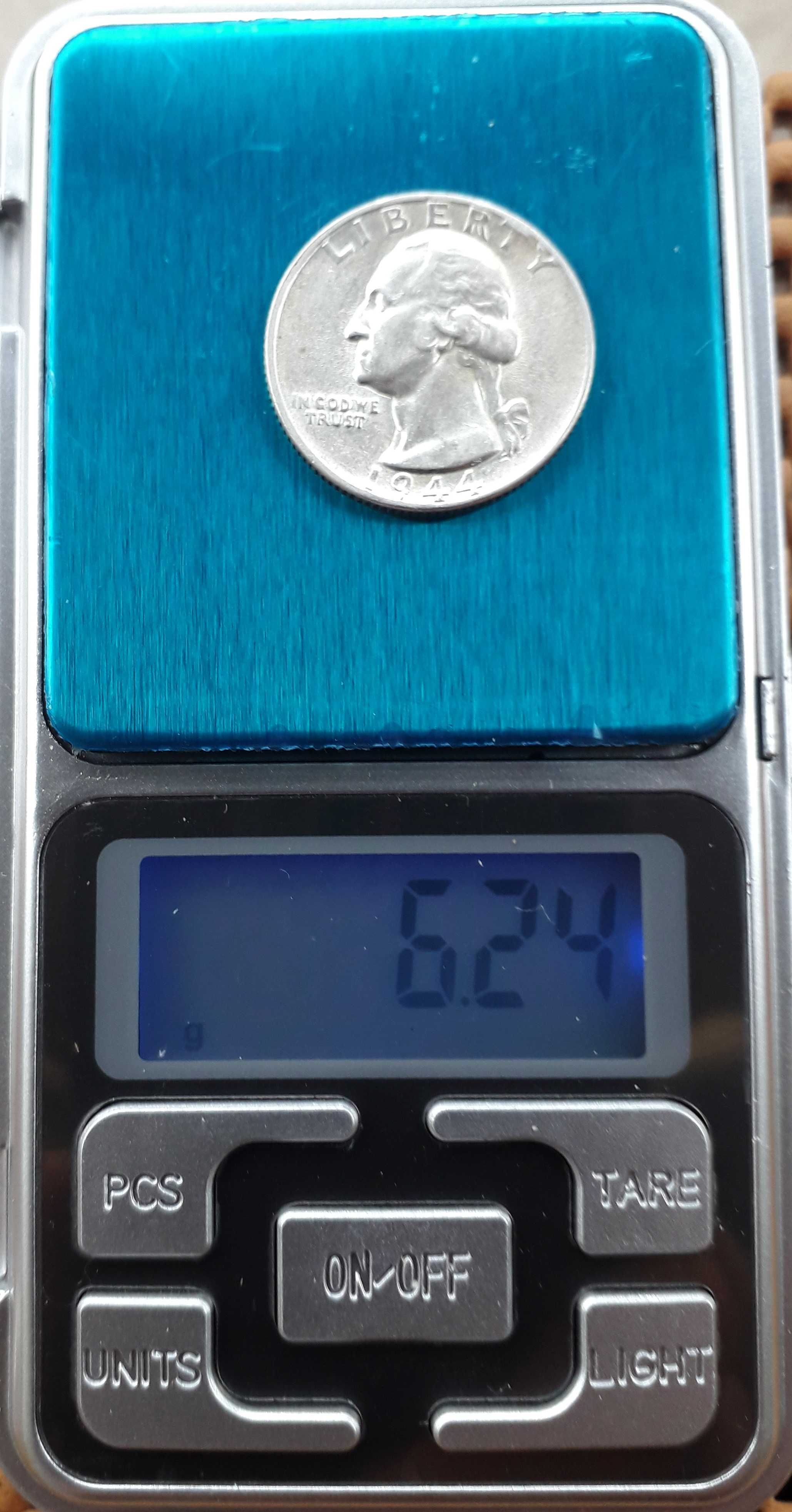 Продам 25 центов США (серебро) 1944 года