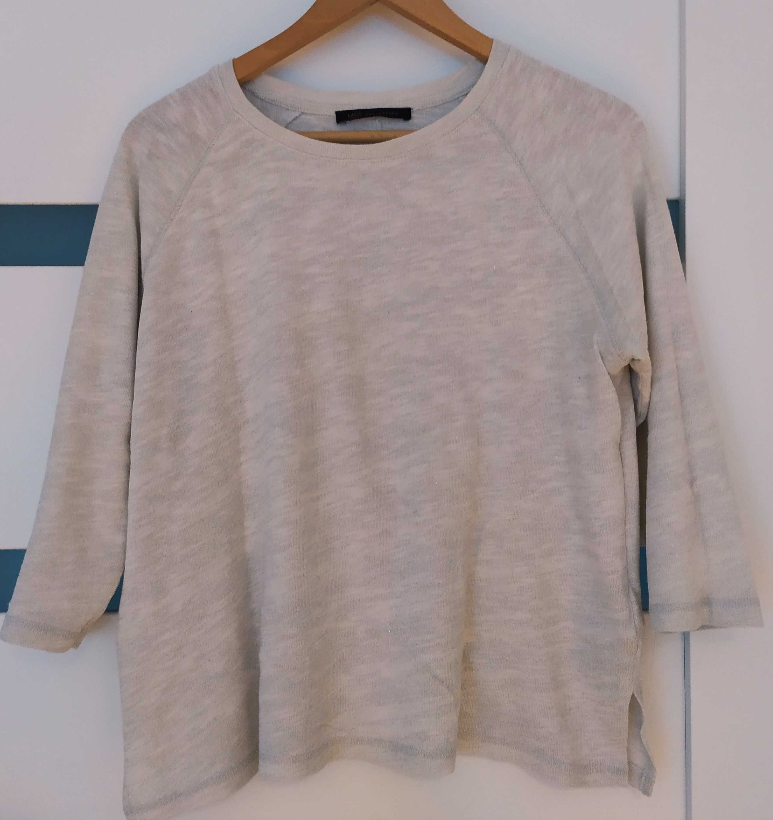Dzianinowa bluzka lekki sweterek oversize M&S 38