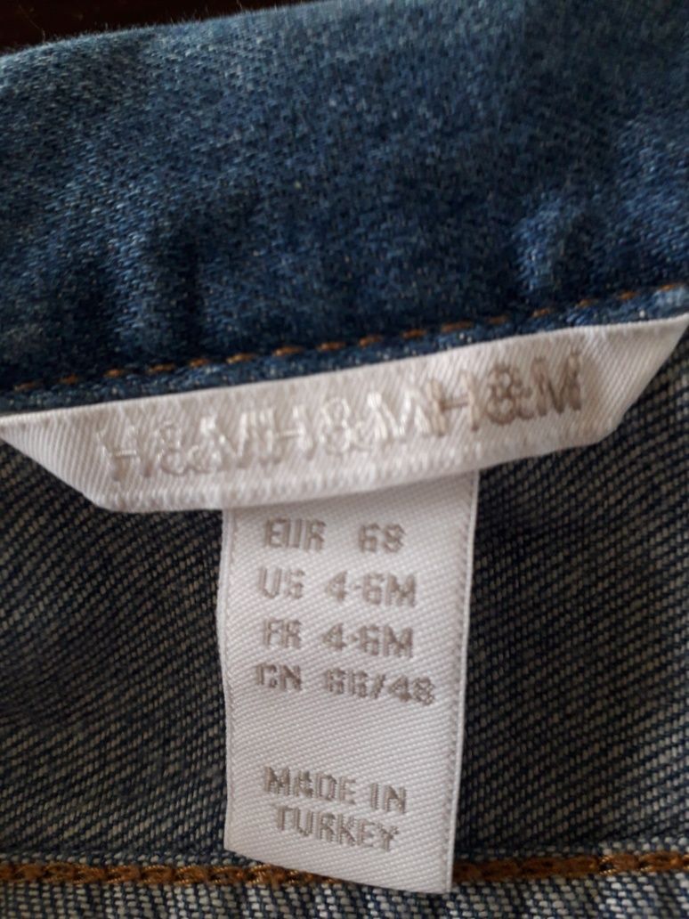 Katana kurtka jeans dziecięca dziewczynka H&M r. 68 cm
