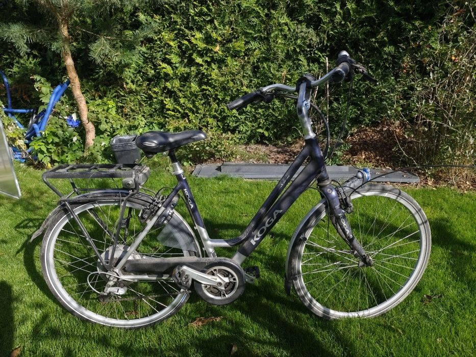 Koga uszkodzony rower elektryczny części