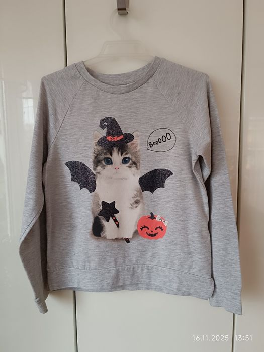 Cienka bluza H&M 122 128 Halloween