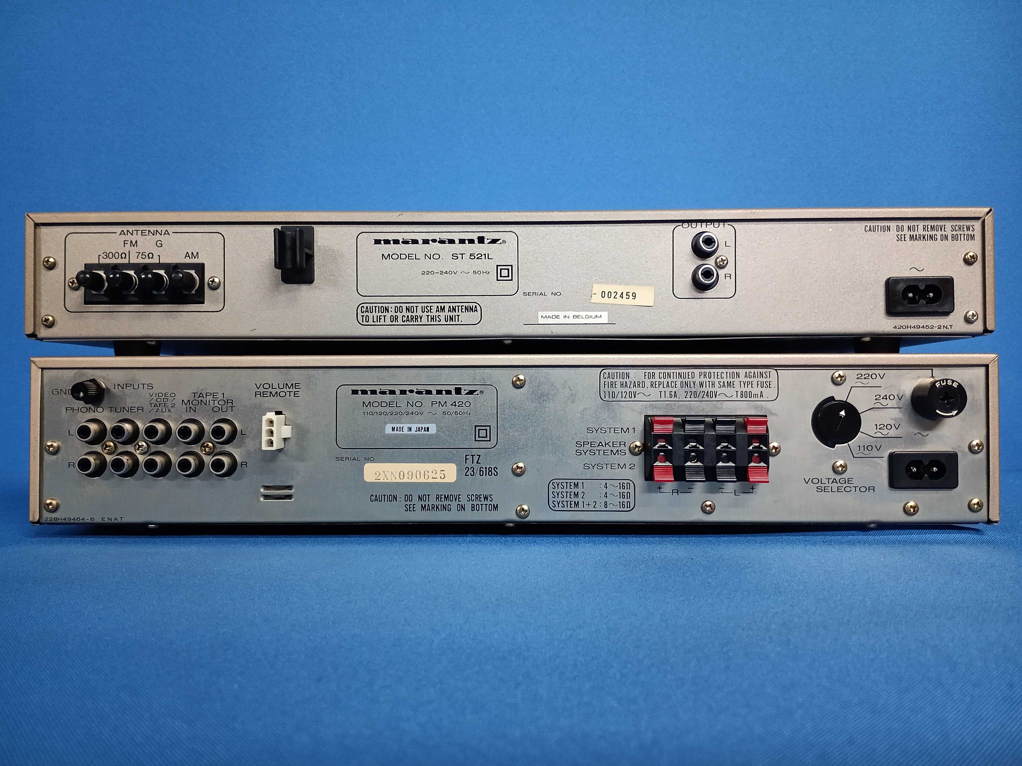 amplificador MARANTZ PM 420 + tuner MARANTZ ST 521L