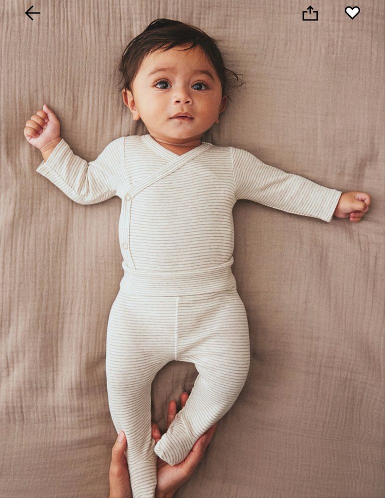 Zestawy niemowlęce H&M legginsy+body r.68