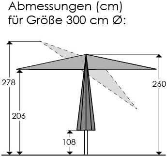 парасоля терасна Парасолька Schneider - Umbrella Adria 300 см